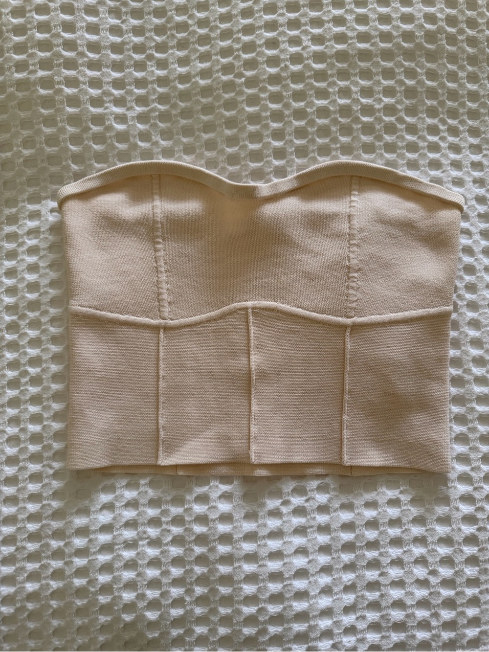 Kookai Corset Tube Top Size 0 in Buttercream